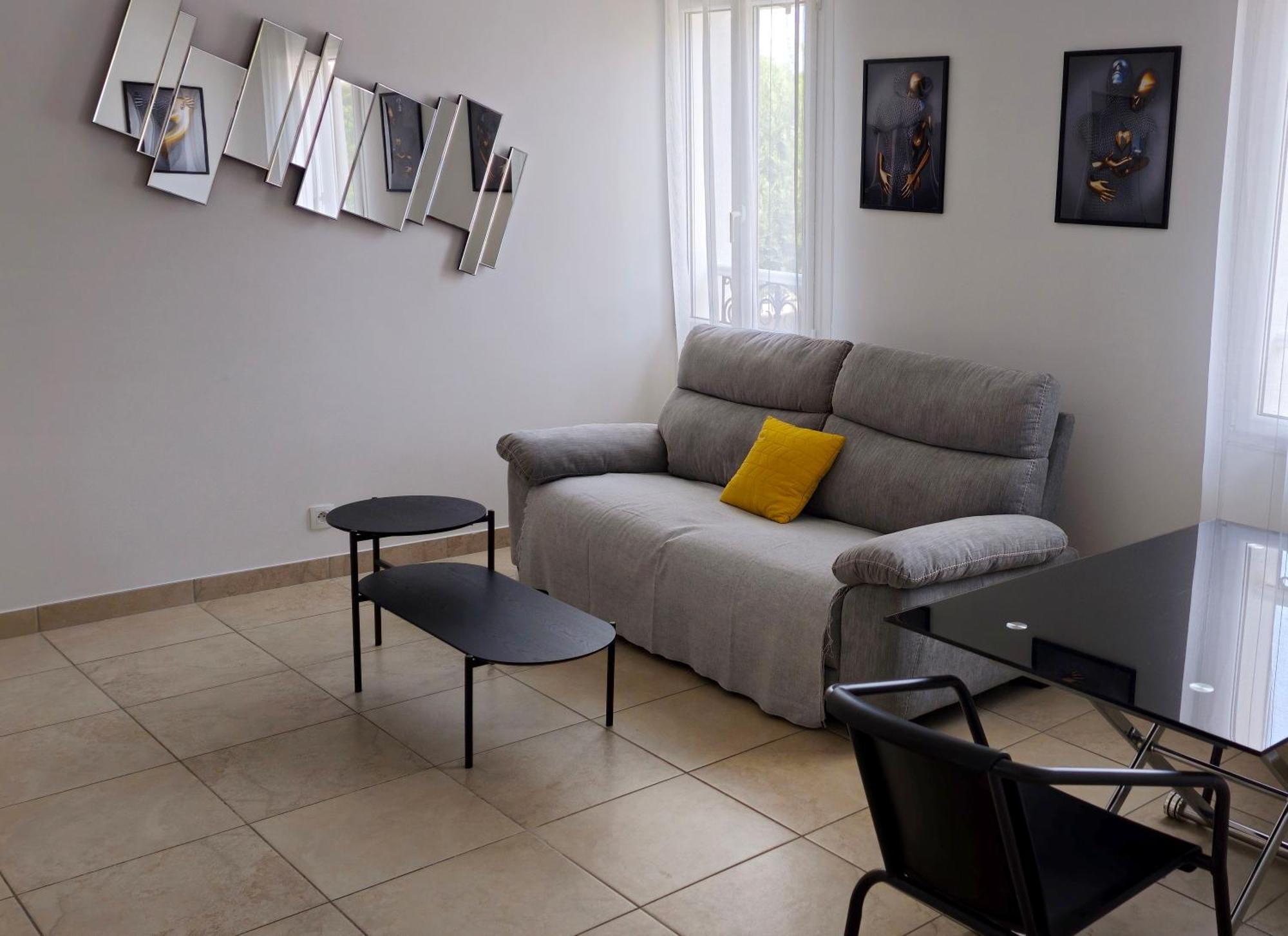Grand T2 Meuble-Juan Pins-Logt8 Apartment Antibes Bagian luar foto